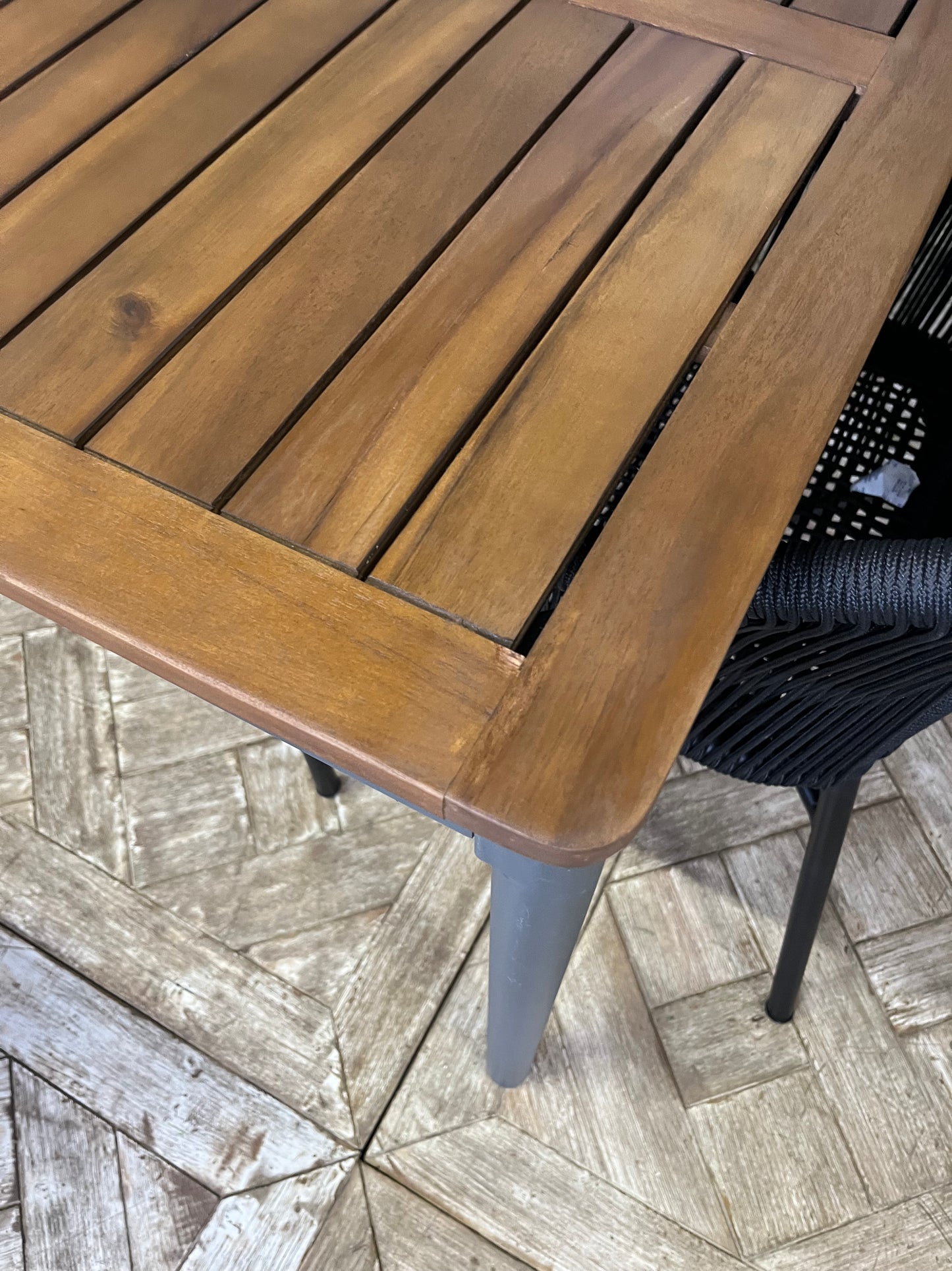 Erna 6-Seater Garden Dining Table By John Lewis & 4 Bogart Rope Chairs