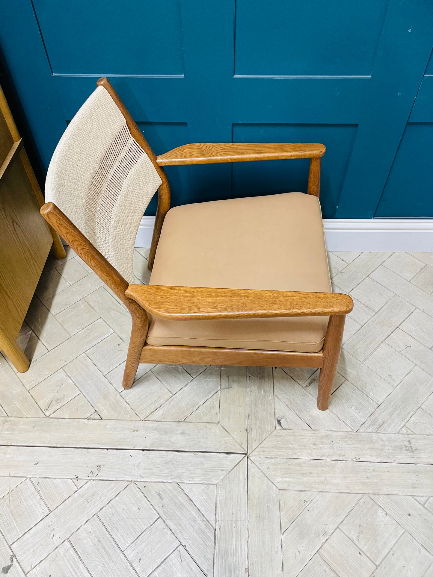 John Lewis Cord Armchair, Selvaggio Parchment