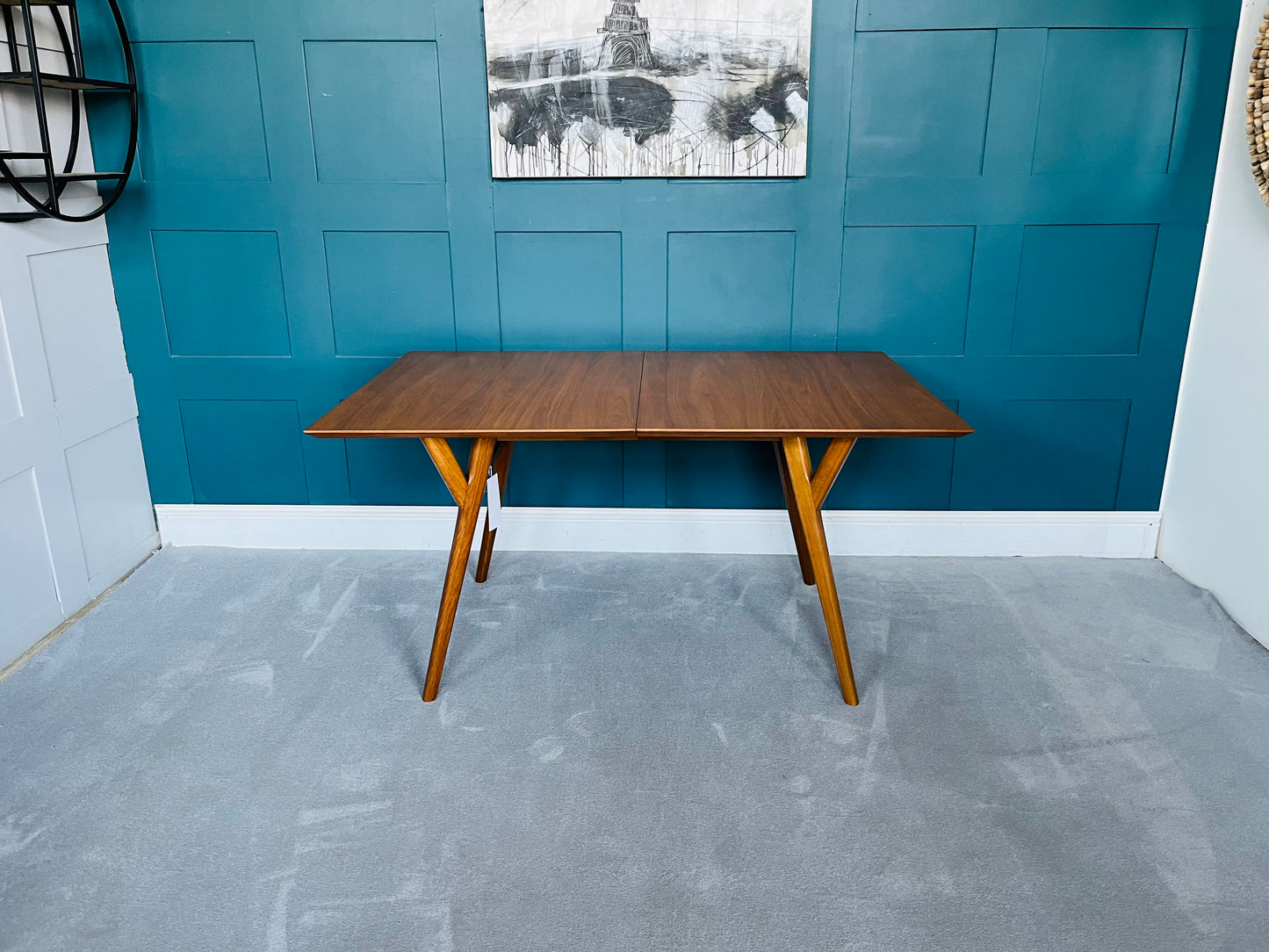 West elm Mid Century Extendable dining table 152-203cm Rrp £1079 R41
