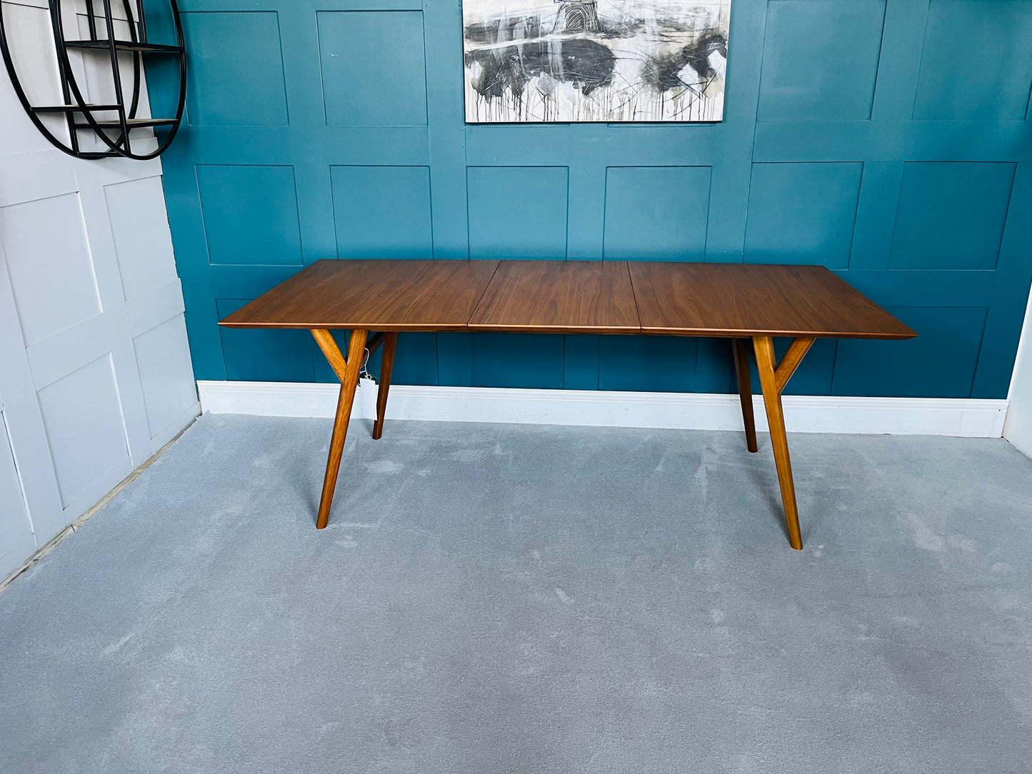 West elm Mid Century Extendable dining table 152-203cm Rrp £1079 R41
