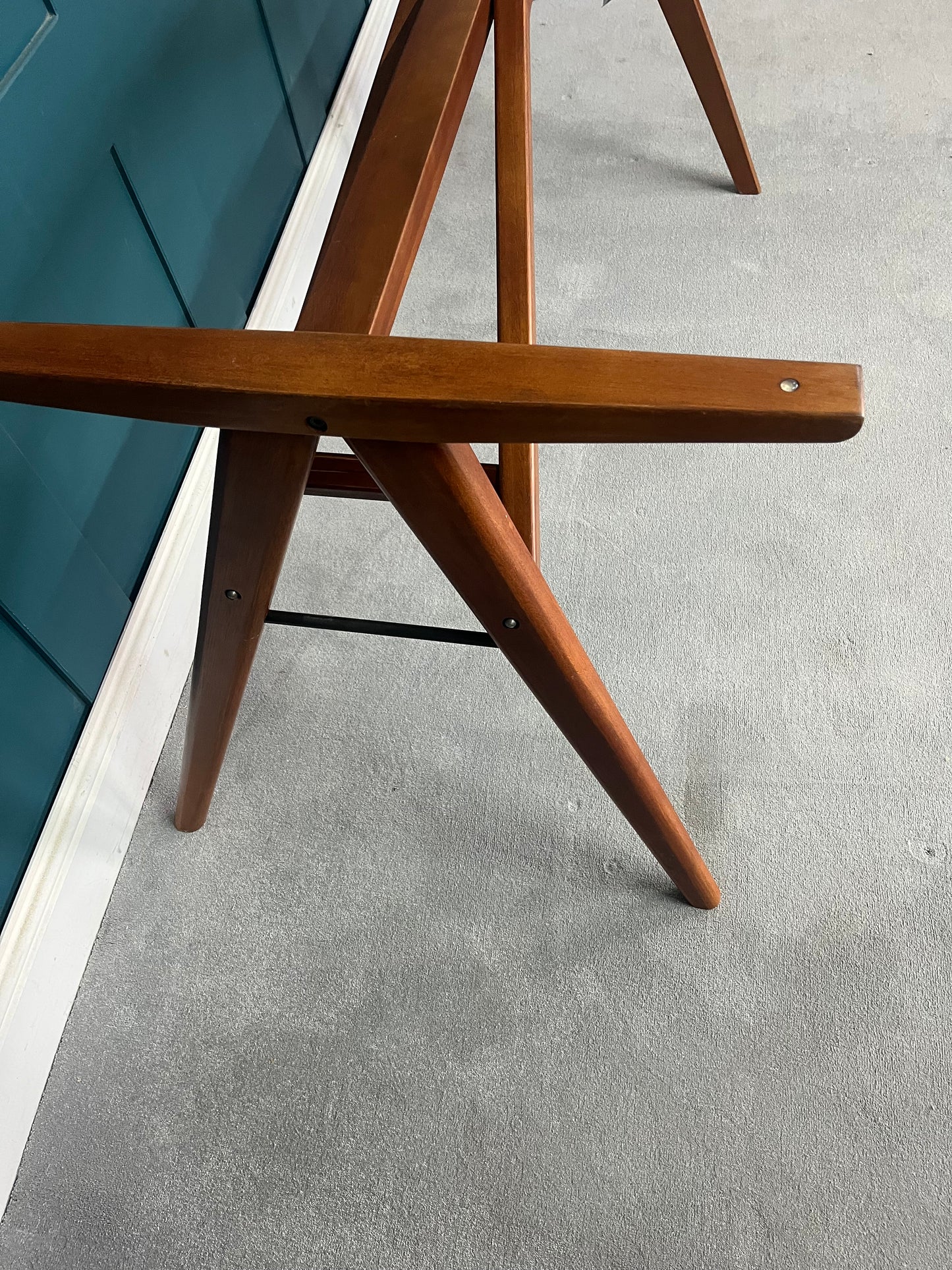West Elm Jensen Glass Dining Table solid wood