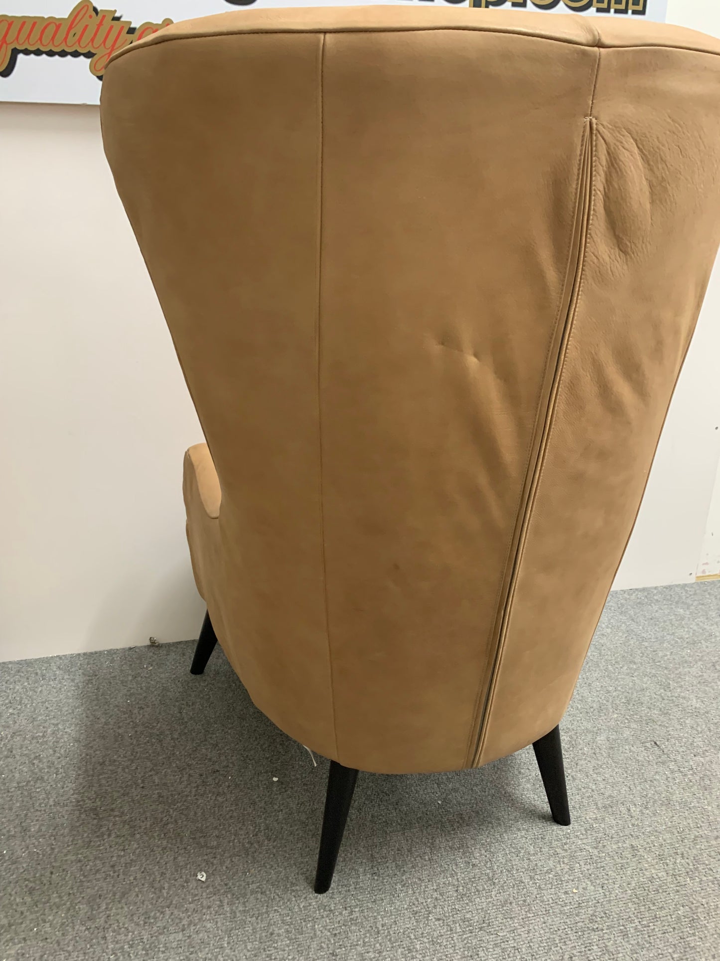 MADE.COM Bodil Accent Armchair, Tan Leather #7747