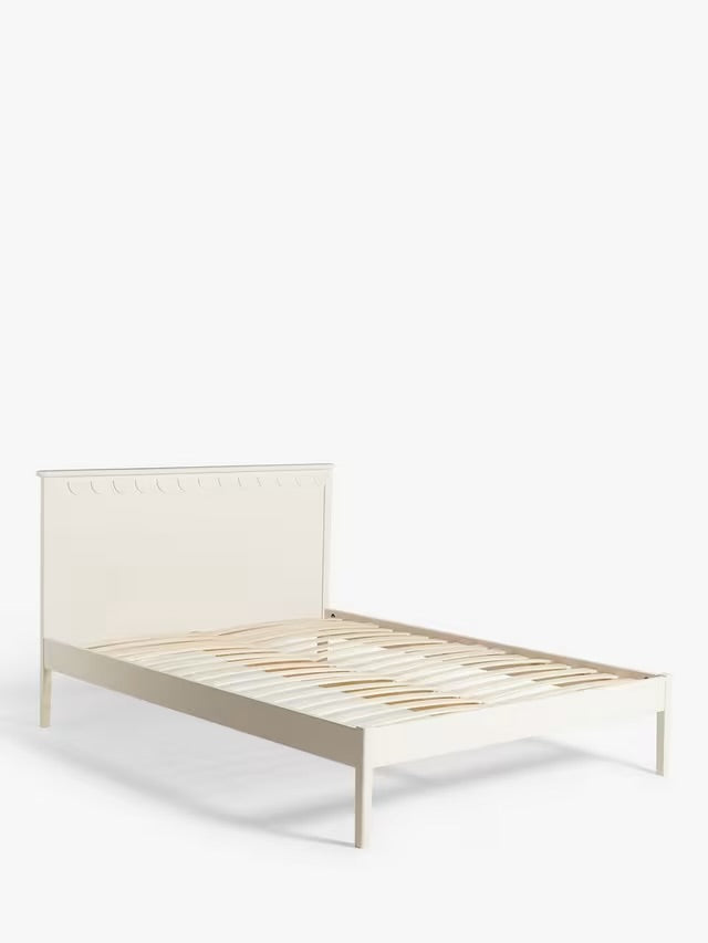 John Lewis ANYDAY Hem Bed Frame, Double, Greige