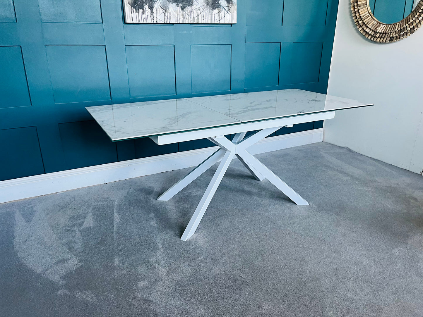 Dfs Dwell Bolzano Extending 6-8 Seater Rectangular Dining Table R3/2