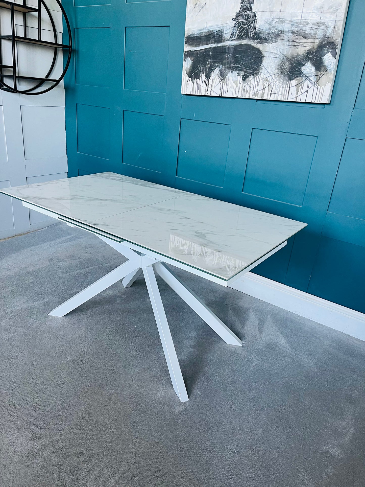 Dfs Dwell Bolzano Extending 6-8 Seater Rectangular Dining Table R3/2