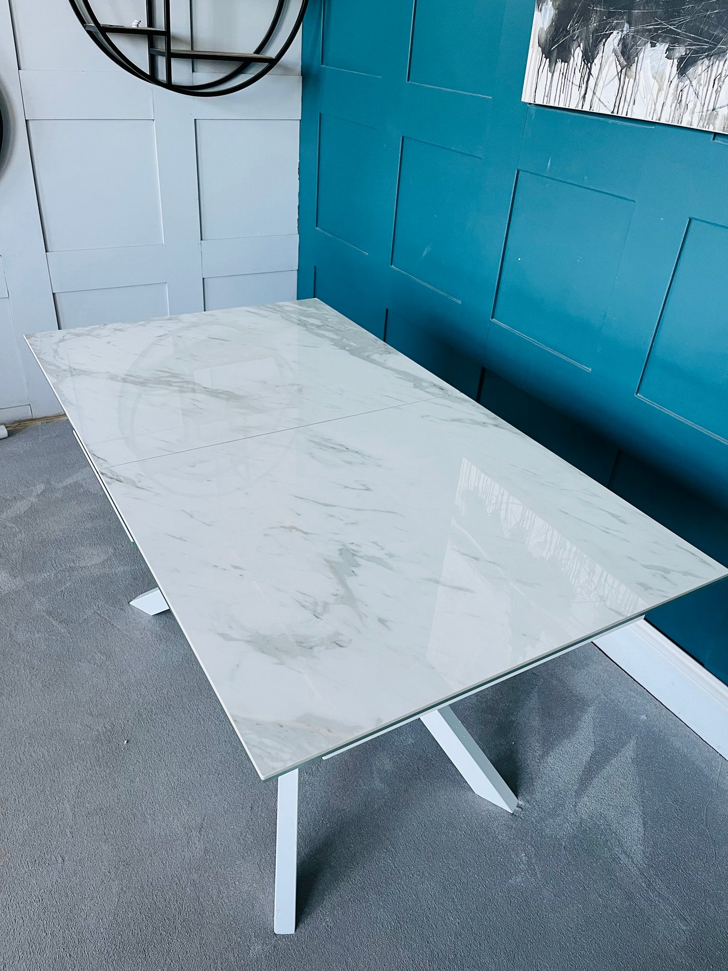 Dfs Dwell Bolzano Extending 6-8 Seater Rectangular Dining Table R3/2