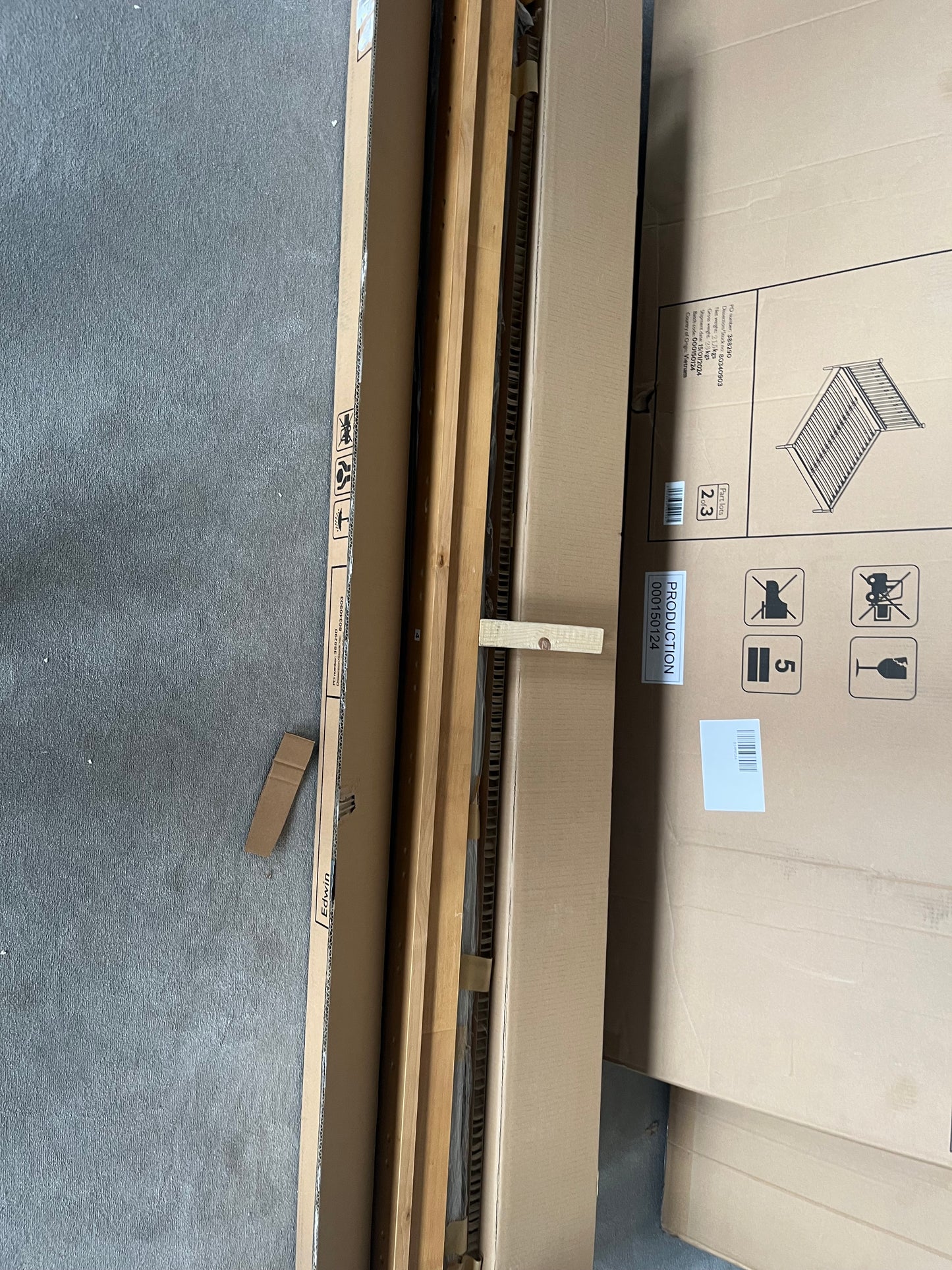 John Lewis Edwin Bed Frame, Super King Size, Stained Oak
