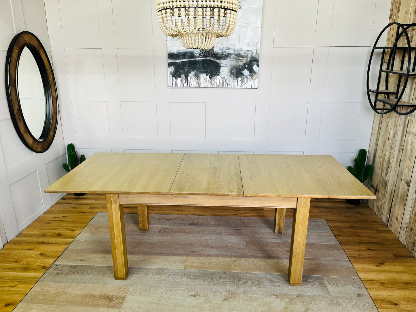 RICHMOND Solid Oak Extending Dining Table. Oak Furniture Land