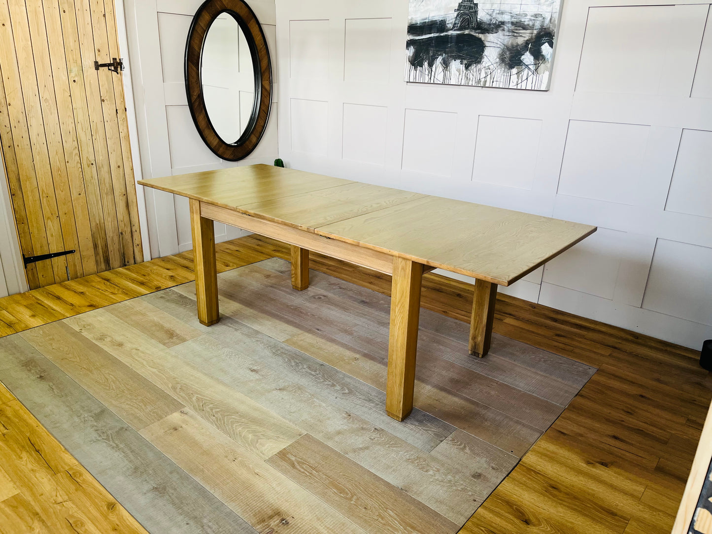 RICHMOND Solid Oak Extending Dining Table. Oak Furniture Land