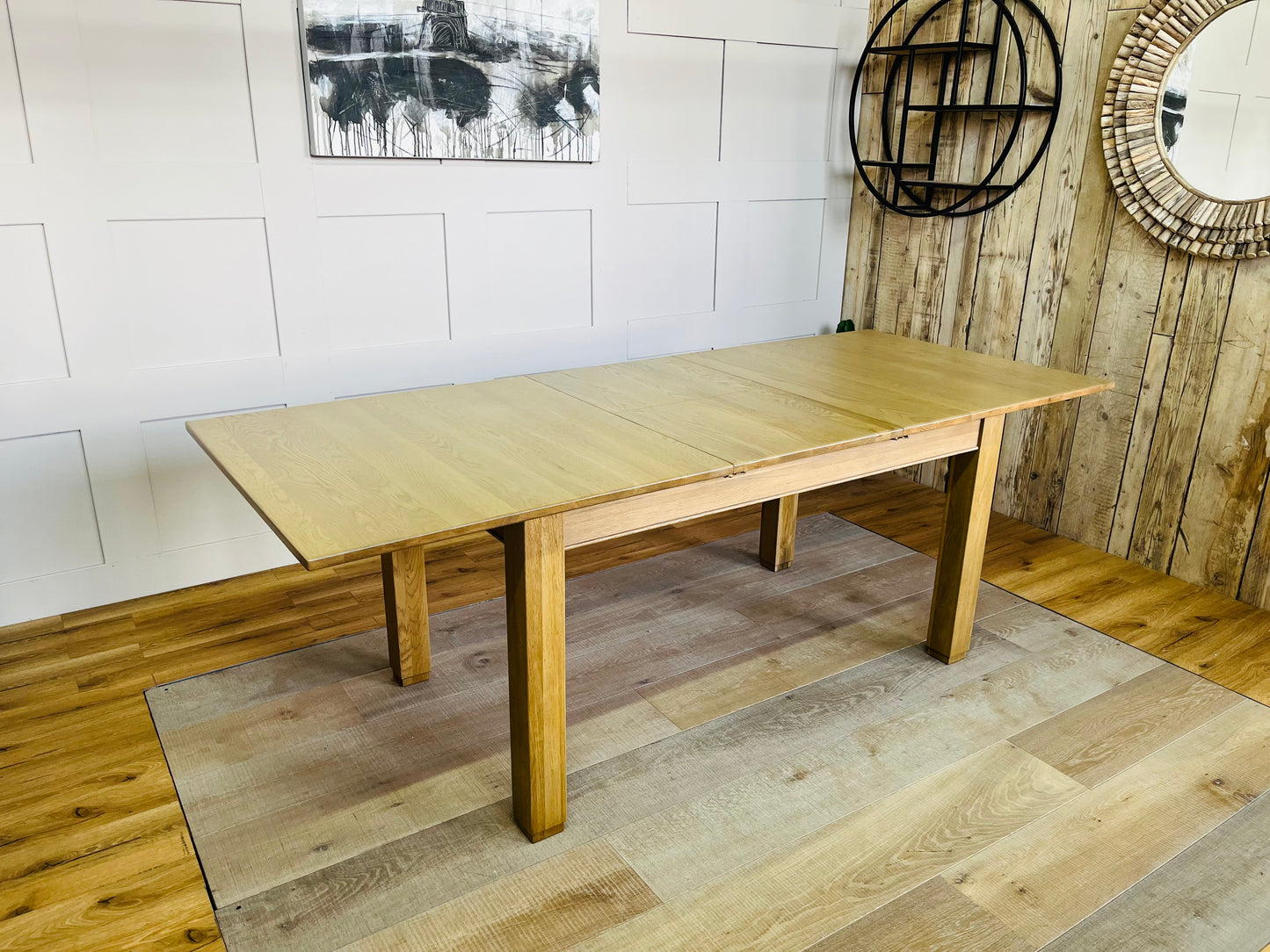 RICHMOND Solid Oak Extending Dining Table. Oak Furniture Land