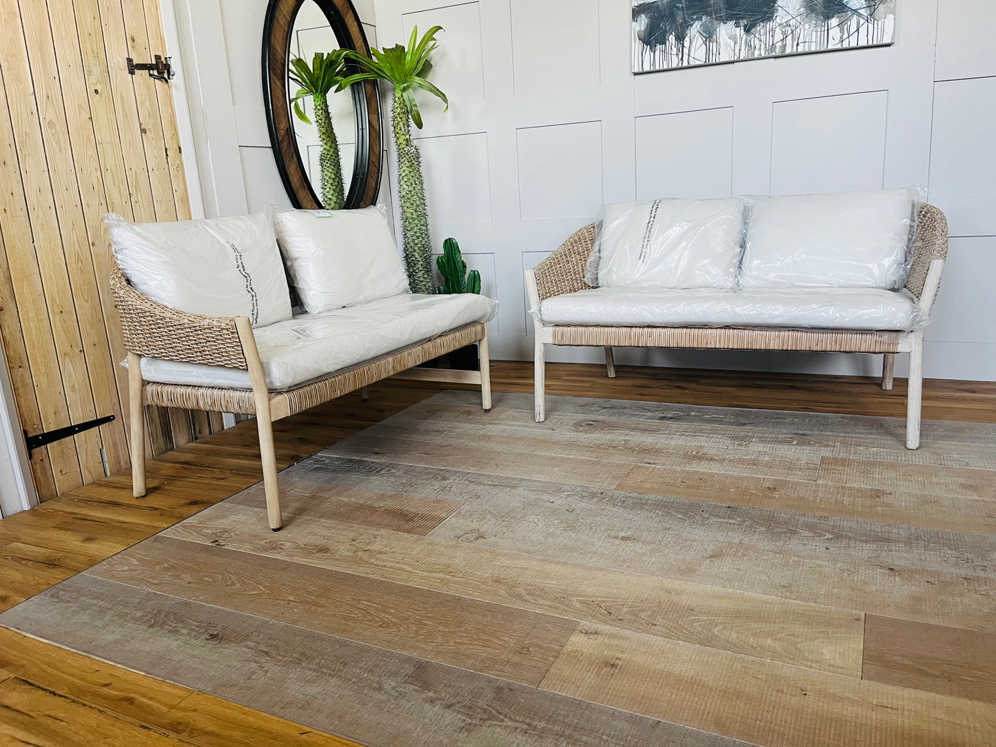 John Lewis Burford 4 Seater Woven Garden Set. Sofa And 1 End Chaise Sofa.