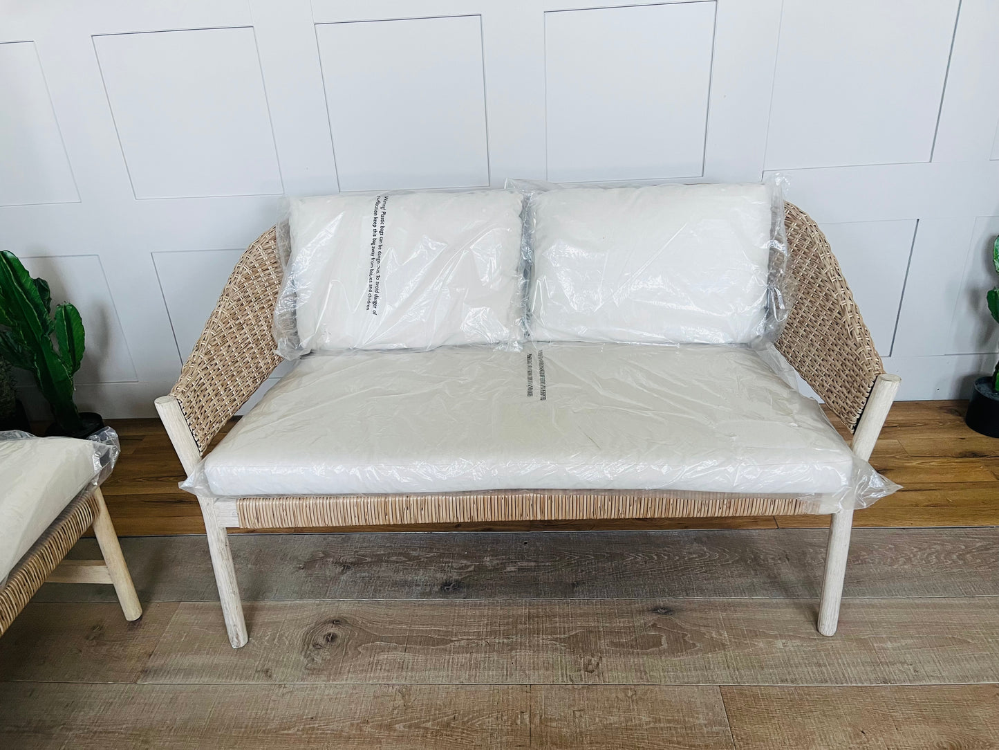 John Lewis Burford 4 Seater Woven Garden Set. Sofa And 1 End Chaise Sofa.