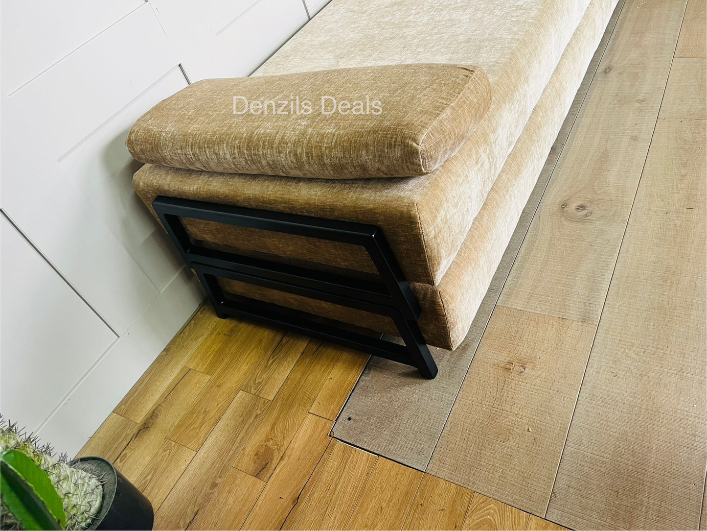 innovative Duplet Daybed With Powder Coated Black Legs . Celina Luxury Velvet