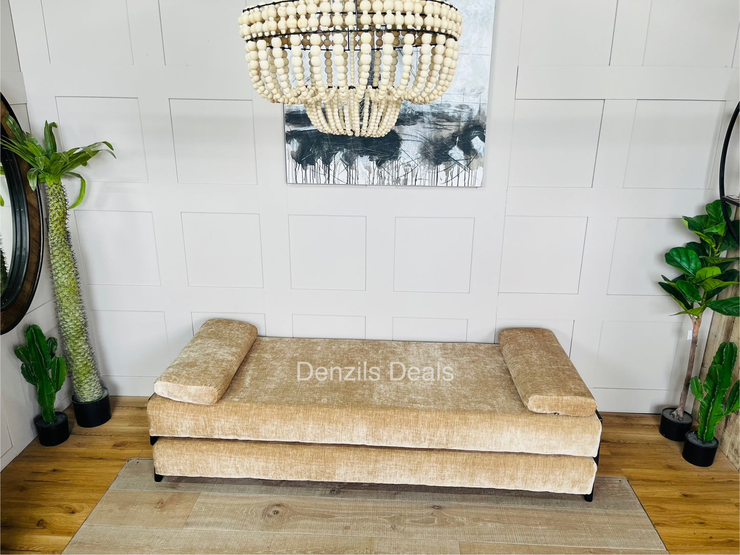 innovative Duplet Daybed With Powder Coated Black Legs . Celina Luxury Velvet