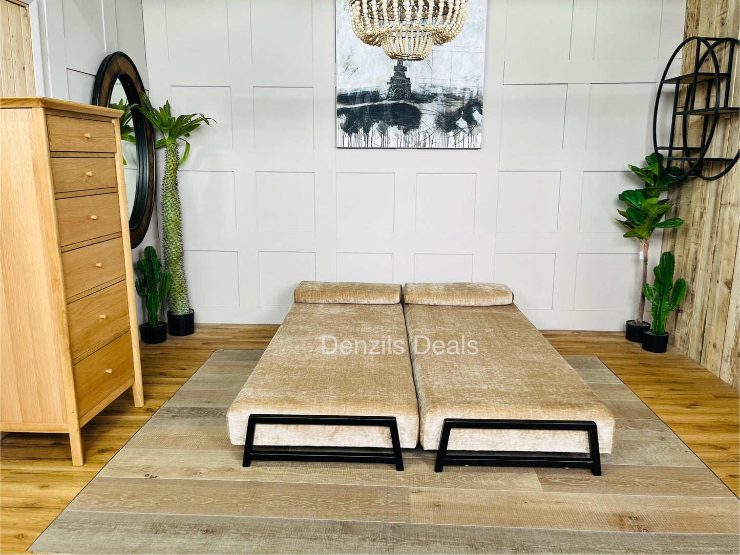 innovative Duplet Daybed With Powder Coated Black Legs . Celina Luxury Velvet