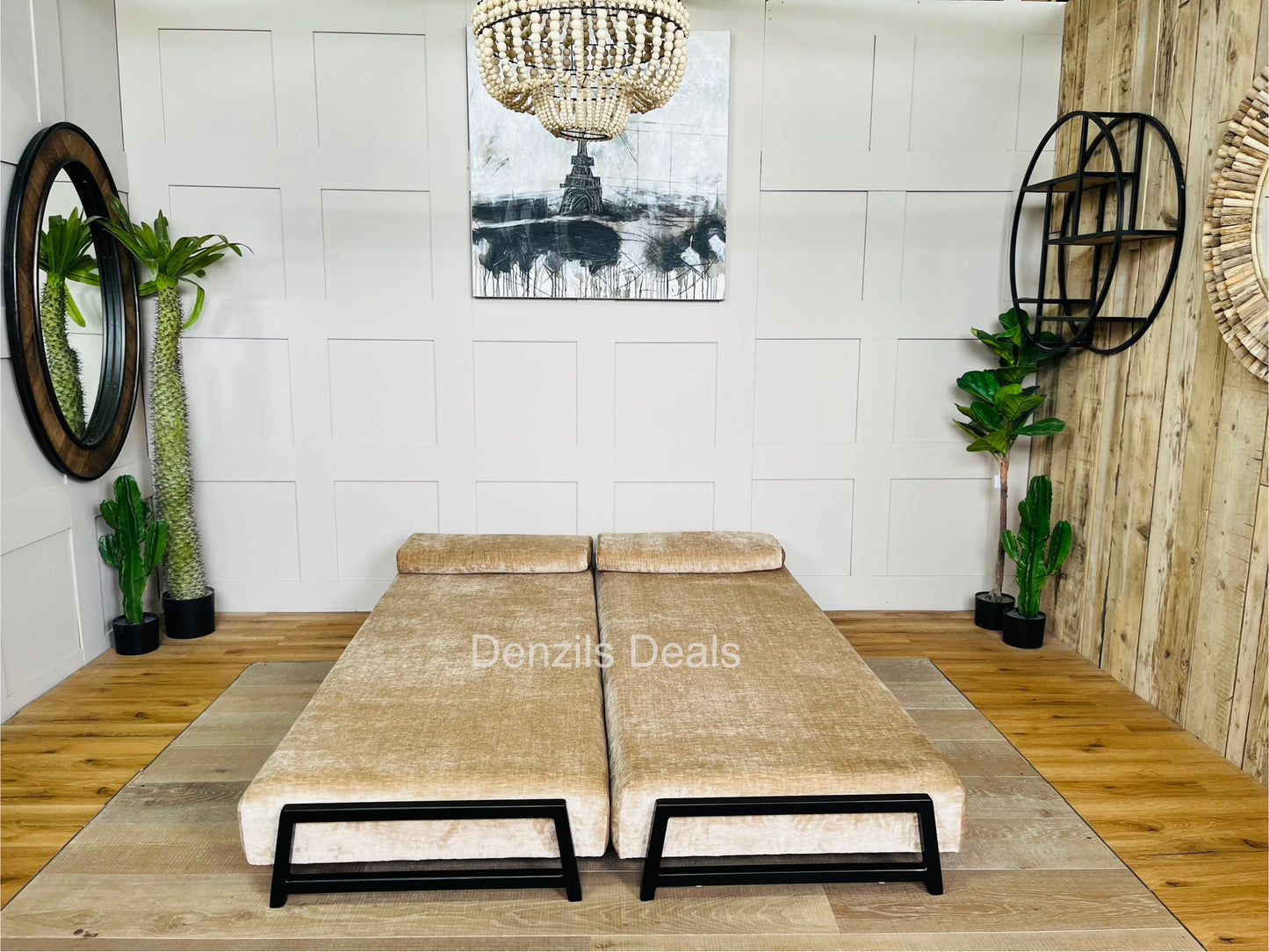 innovative Duplet Daybed With Powder Coated Black Legs . Celina Luxury Velvet