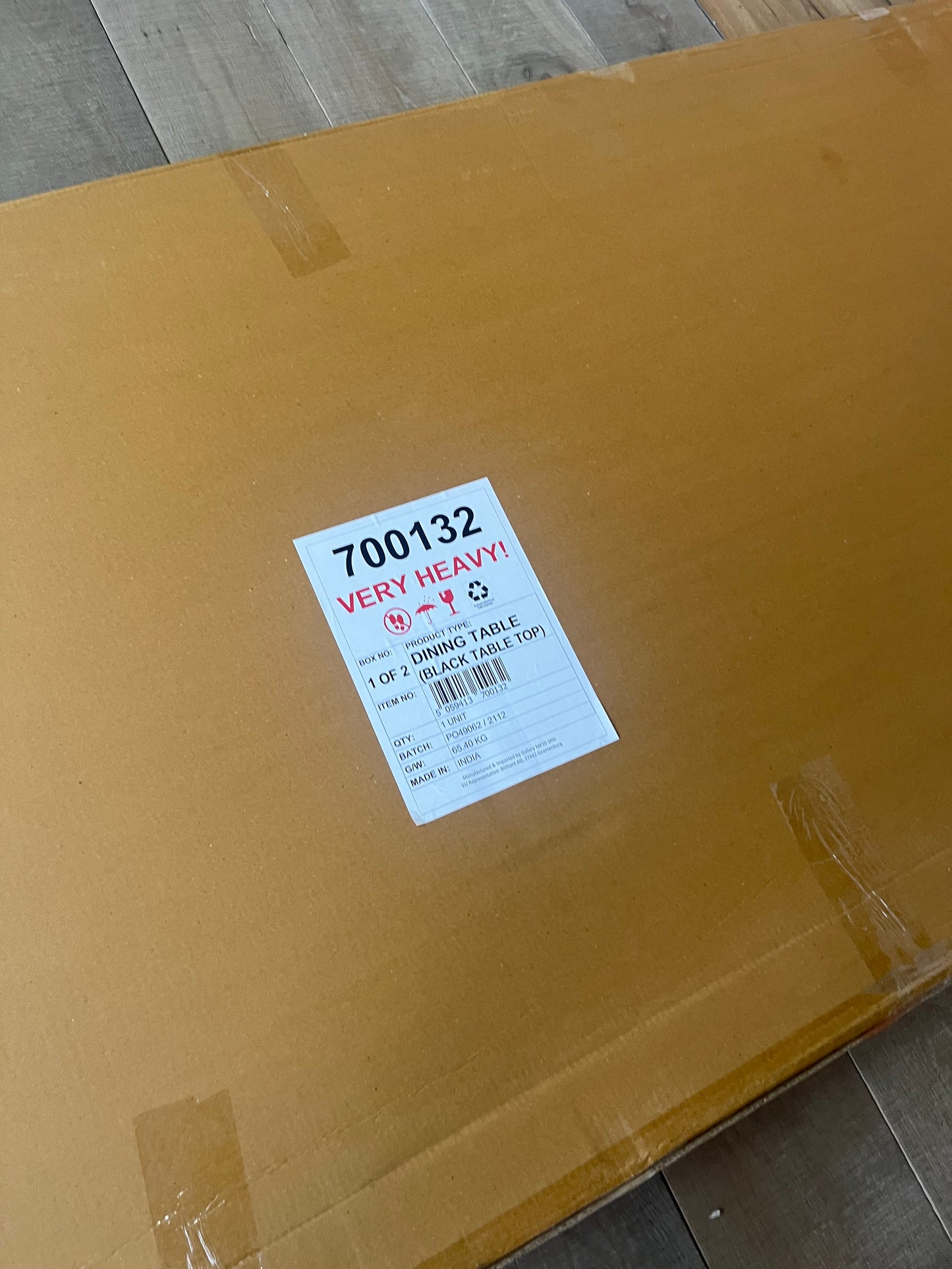Gallery Newington Large Dining Table 220cm in Black New In Box Rrp £1599