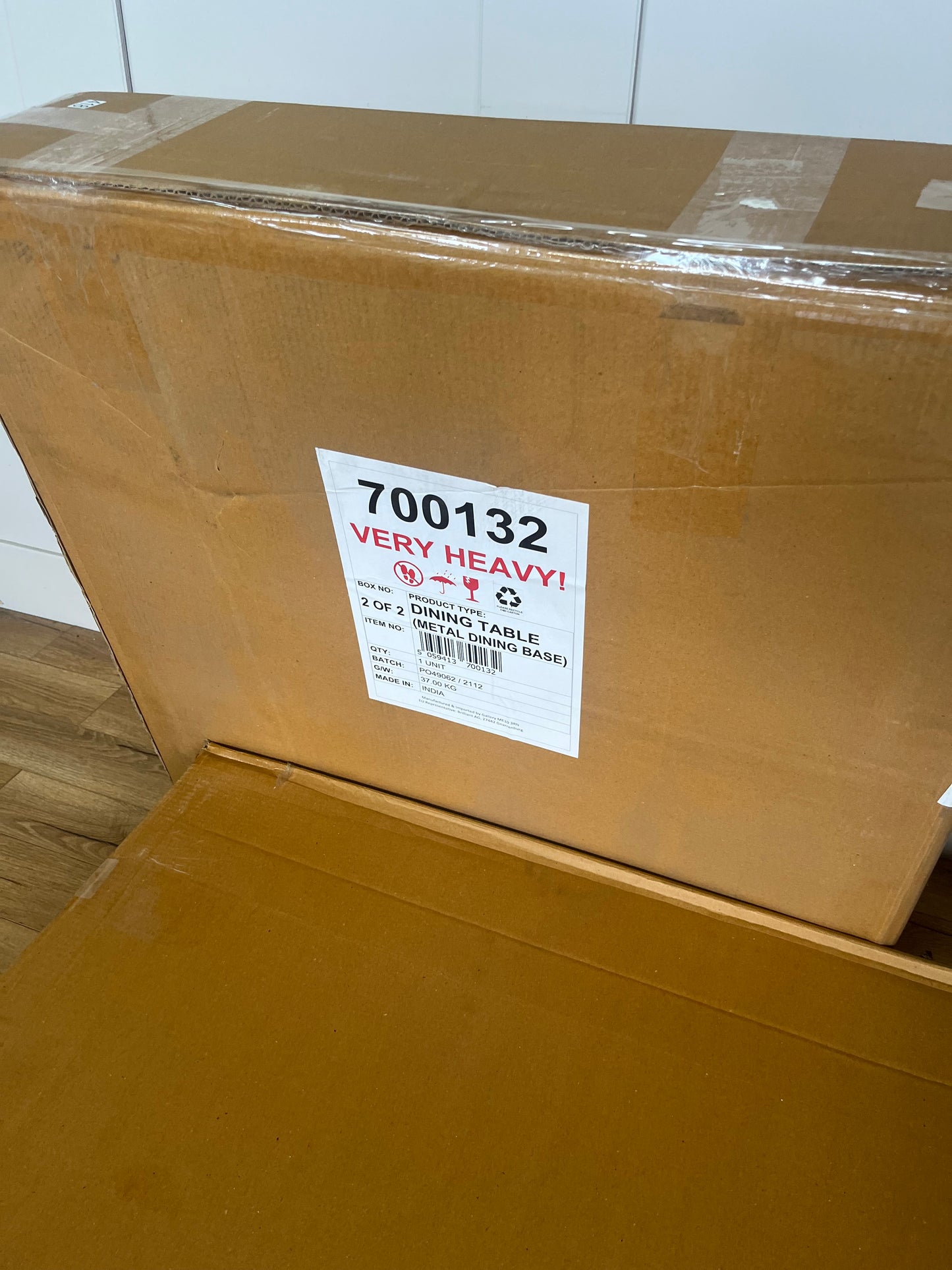 Gallery Newington Large Dining Table 220cm in Black New In Box Rrp £1599