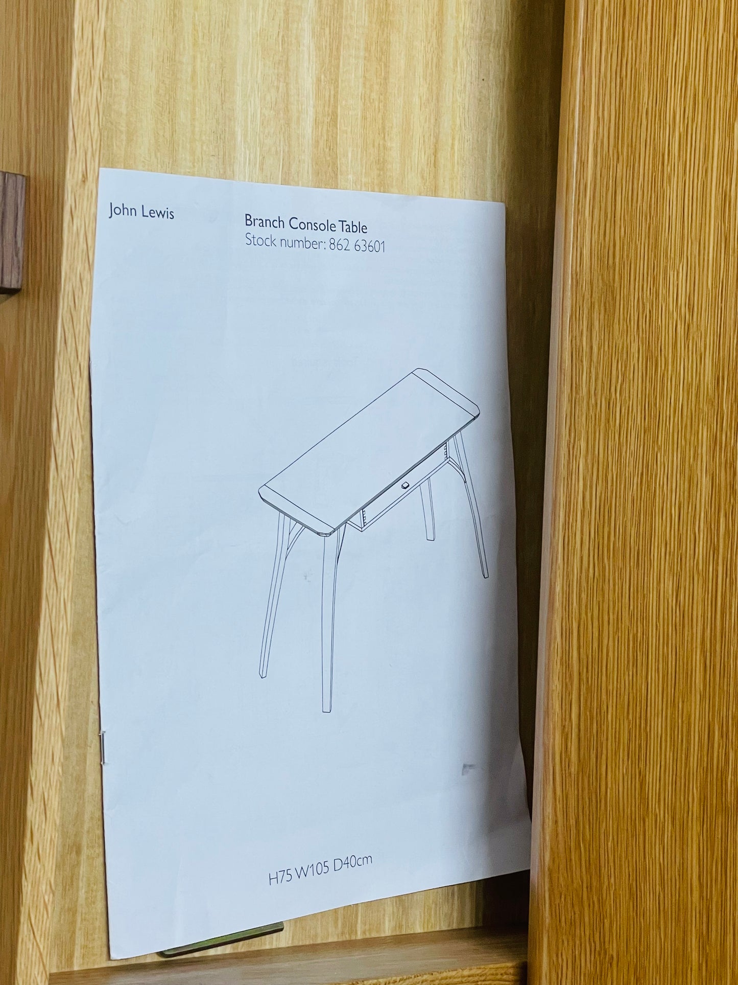 John Lewis Branch Console Table/Desk R52