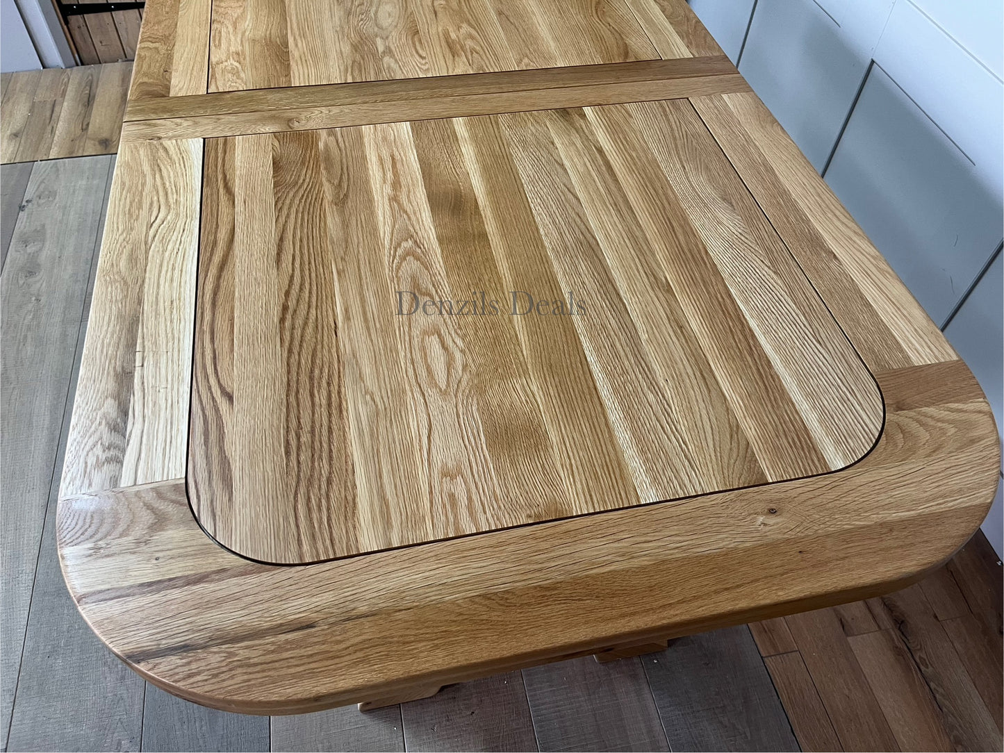 Oak Extendable Dining Table 10-12 Seat Oak Furnitureland Hercules)