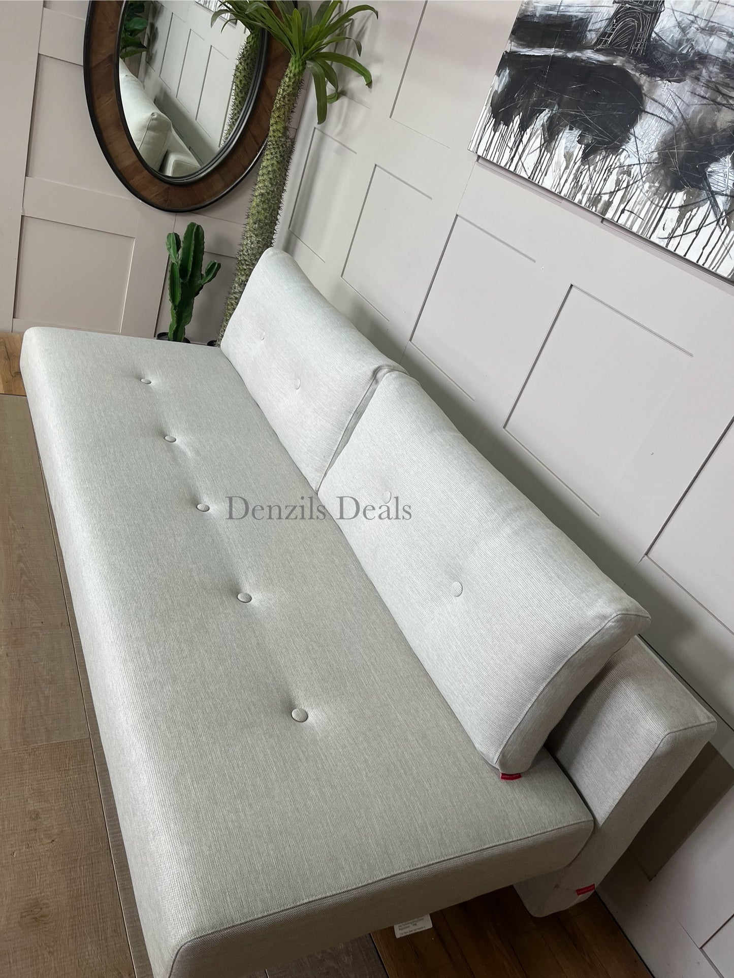 Innovation Living Recast Sofa Bed, Pocket Sprung Mattress, Mixed Dance Natural