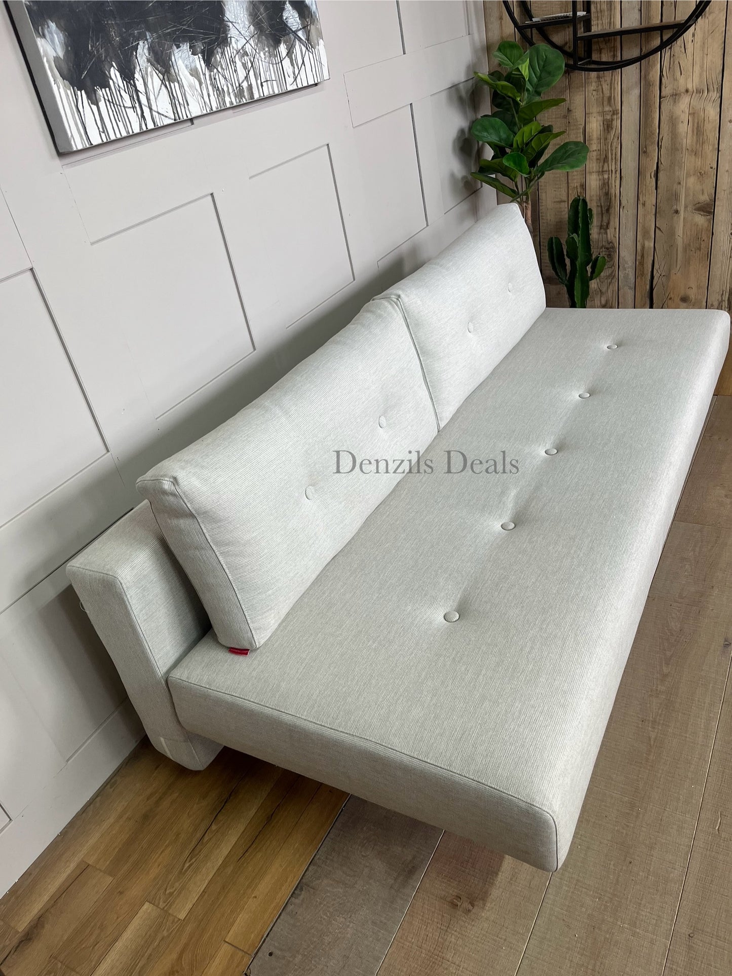 Innovation Living Recast Sofa Bed, Pocket Sprung Mattress, Mixed Dance Natural