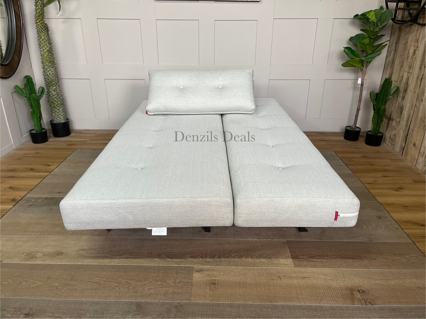 Innovation Living Recast Sofa Bed, Pocket Sprung Mattress, Mixed Dance Natural