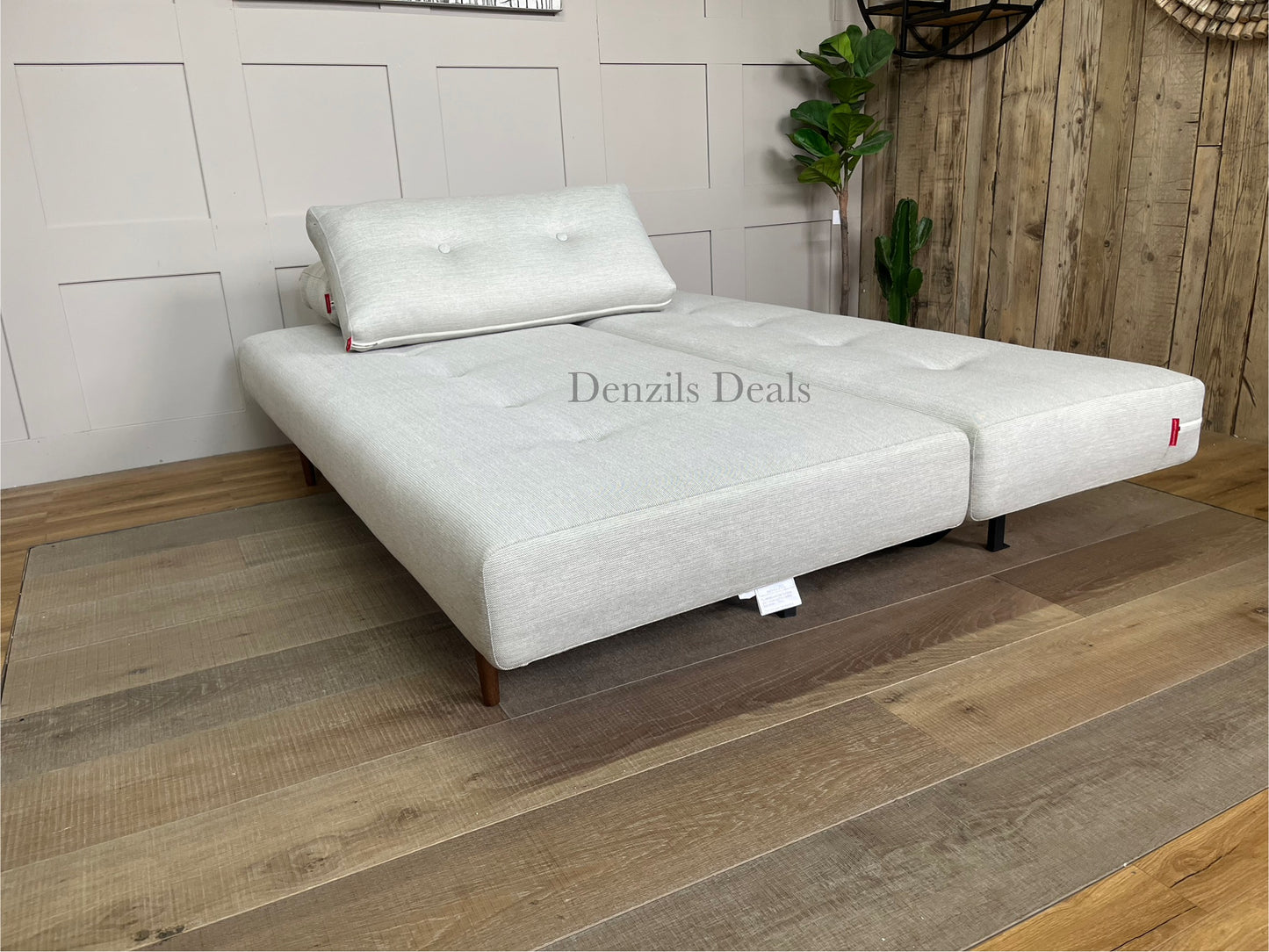 Innovation Living Recast Sofa Bed, Pocket Sprung Mattress, Mixed Dance Natural
