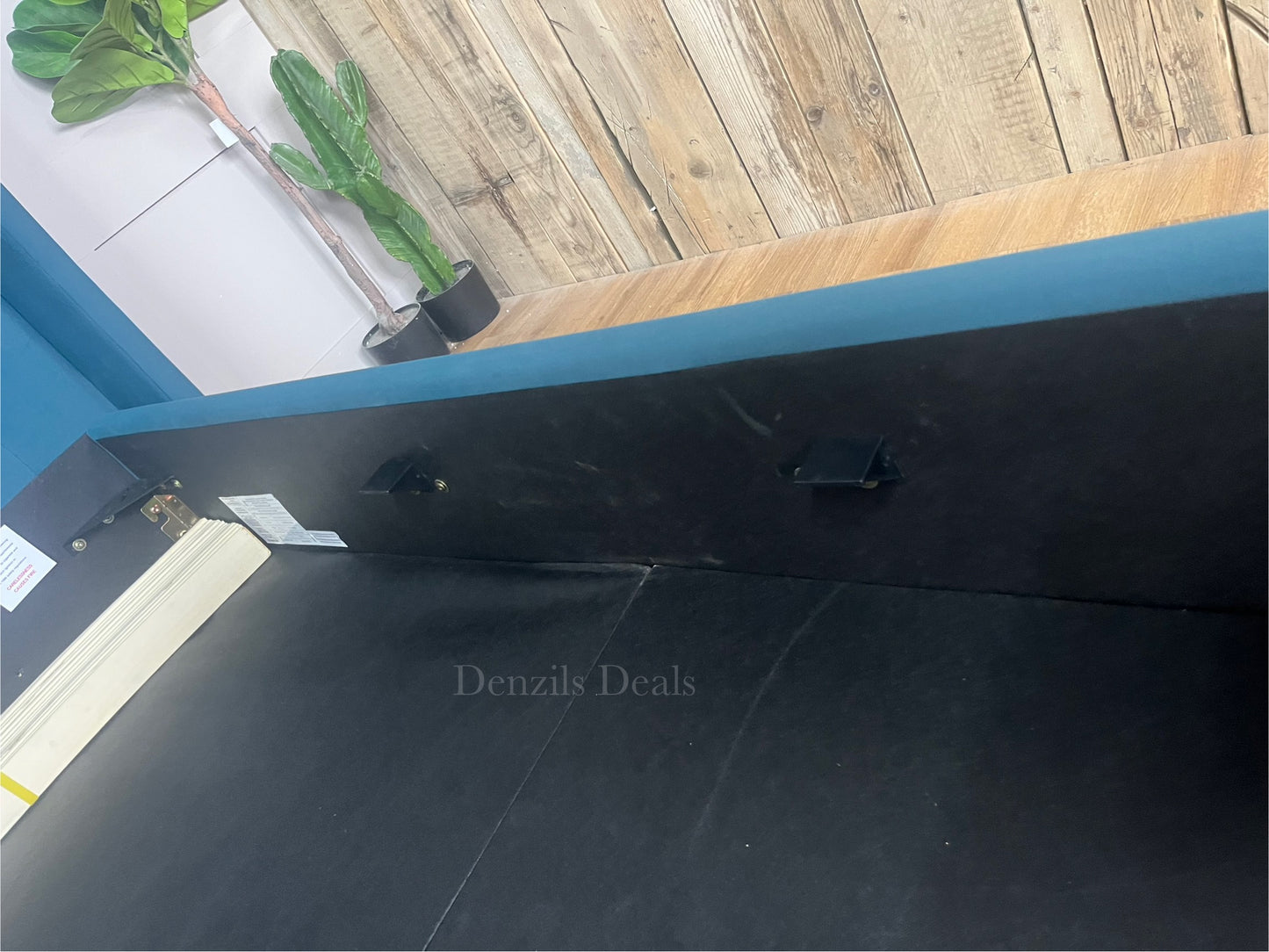 Super King Ottoman Bed | BLOOMSBURY Sunningdale Kingfisher Fabric