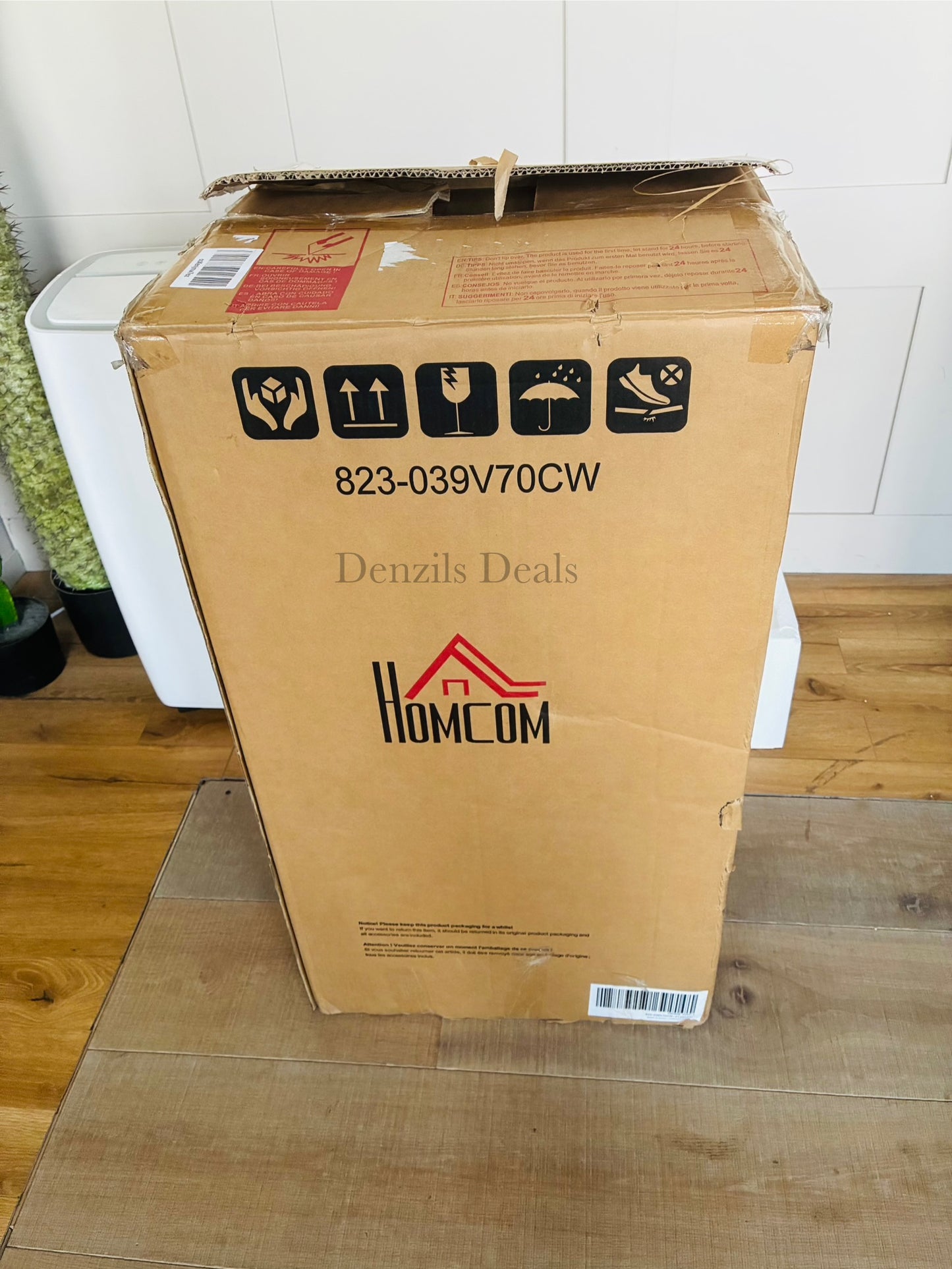12,000 BTU HOMECOM Mobil Air Conditioner for Room up to 25m², Remote