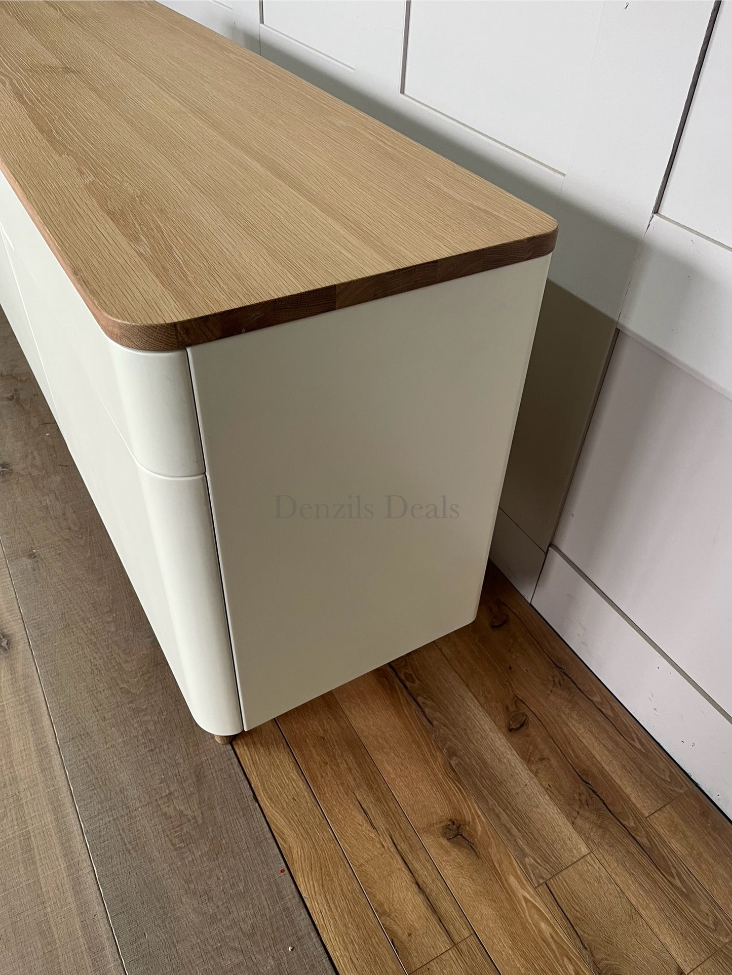 Ebbe Gehl for John Lewis Mira Wide Sideboard, White/Oak R6