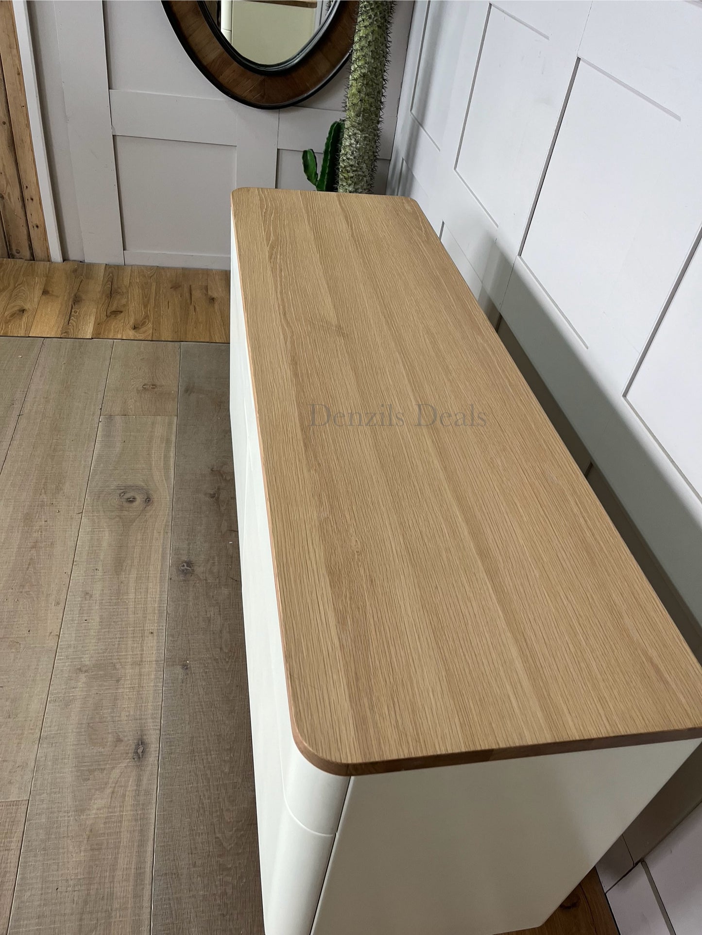 Ebbe Gehl for John Lewis Mira Wide Sideboard, White/Oak R6