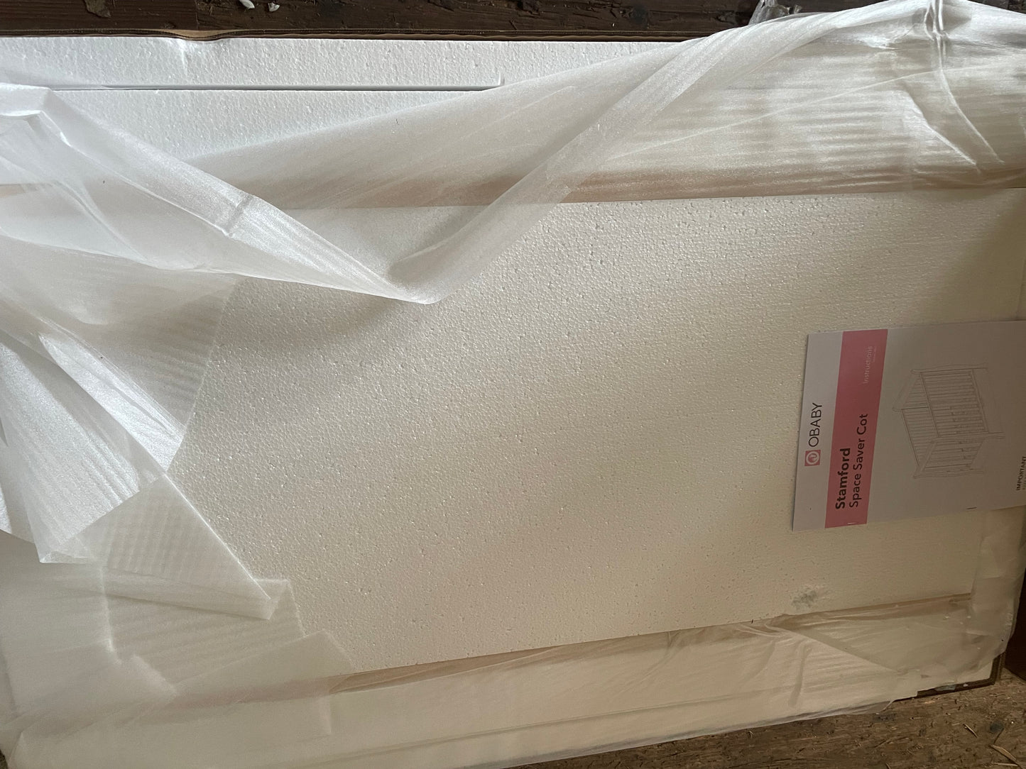 Baby Cot Bed, Natural By Sazy, Suitable From Birth To 18months+ In New Condition