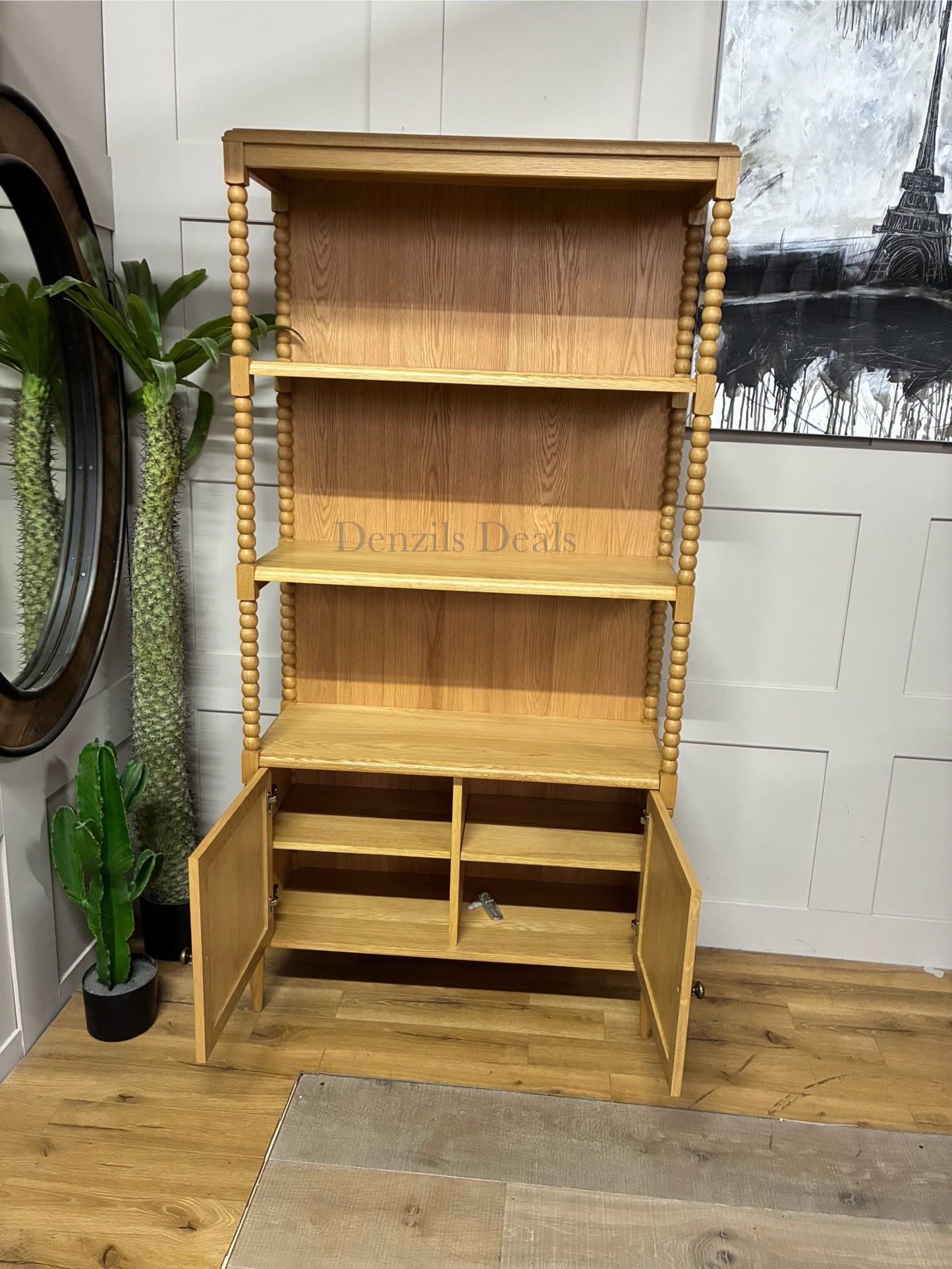 John Lewis Bobbin Storage Shelving Unit, Oak
