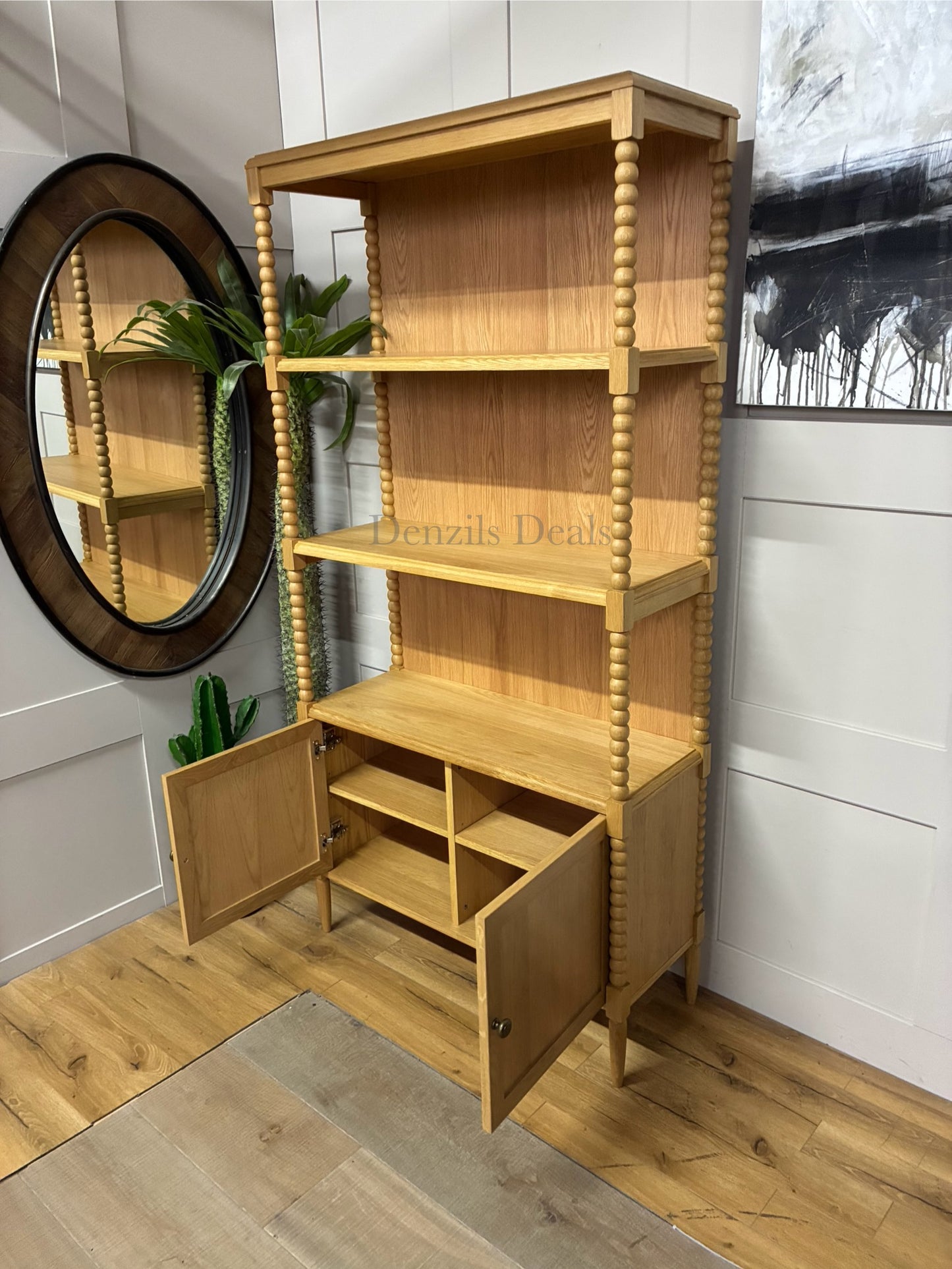 John Lewis Bobbin Storage Shelving Unit, Oak
