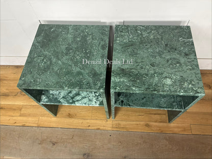 Anthropologie Gia Marble Open Side Table X2 RRP £596 R14