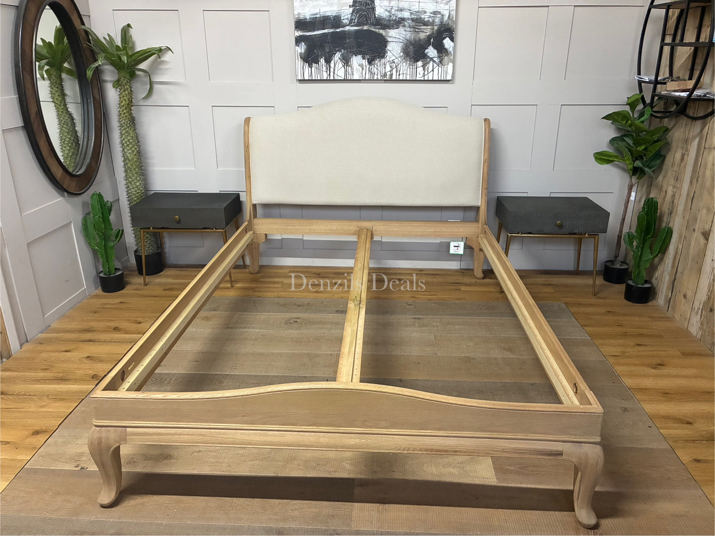 John Lewis Louis Low End Sleigh Bed Frame,  King Size, Oak R55