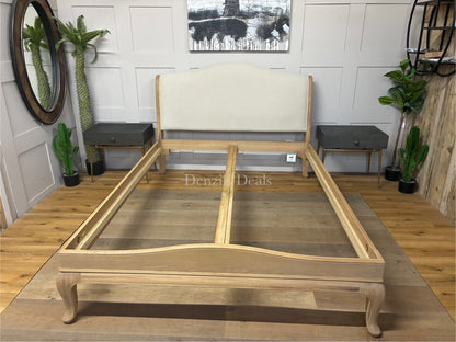 John Lewis Louis Low End Sleigh Bed Frame,  King Size, Oak R55