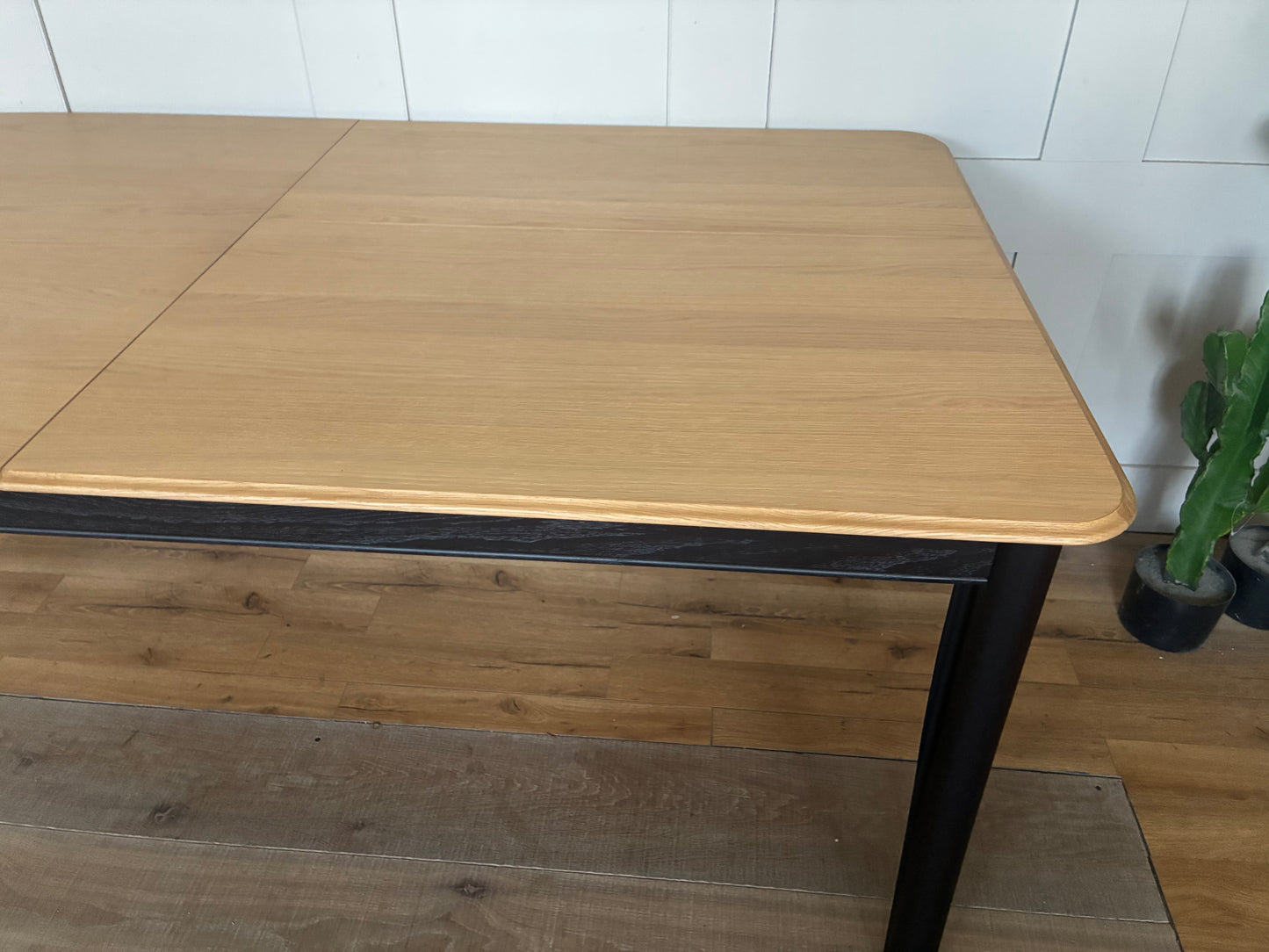 John Lewis Stanton Extending Dining Table, Oak/Black Rrp £799
