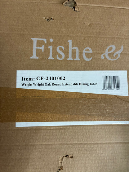 Fishe & Lilly WRIGHT OAK ROUND EXTENDABLE DINING TABLE Rrp £799