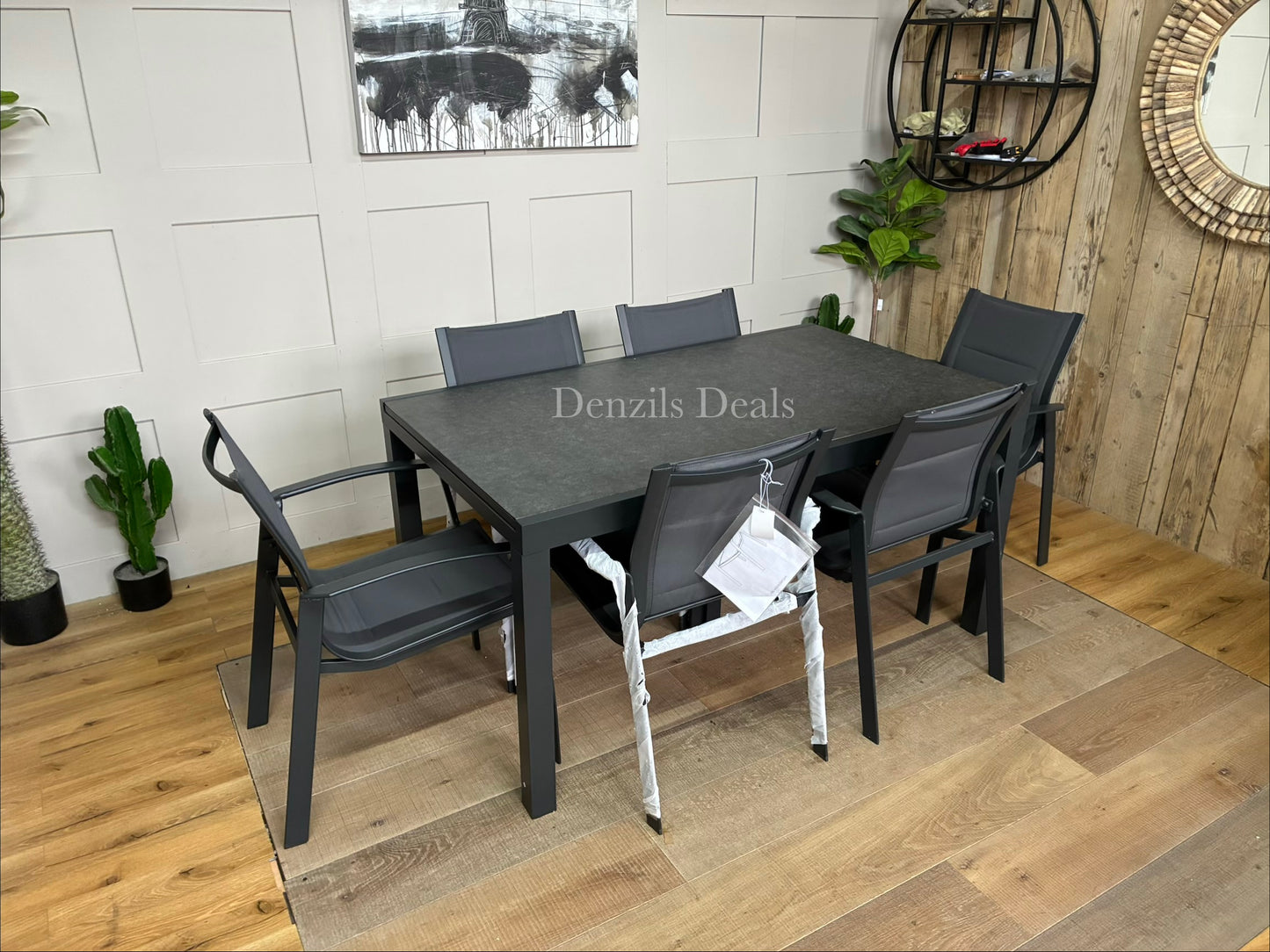 John Lewis Tampa Garden extending Dining Table With 6 dining Chairs