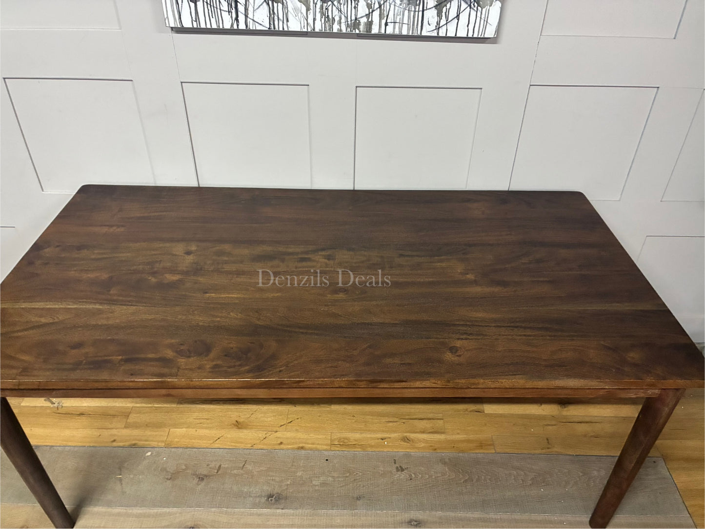 Nkuku Anbu Acacia Dining Table - Washed Walnut Small Rrp £948 R34