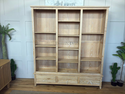 INGLESHAM WHITEWASH OAK Grand Bookcase Rrp £1450