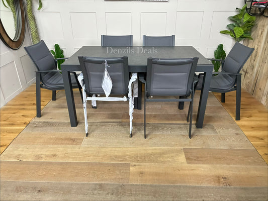 John Lewis Tampa Garden extending Dining Table With 6 dining Chairs