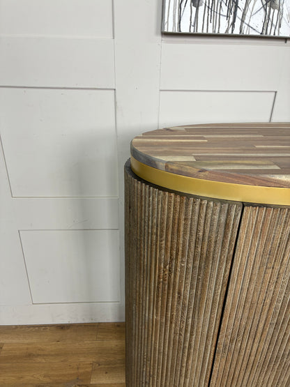 Astley Oval Home Bar Cabinet Rrp £1499 F2