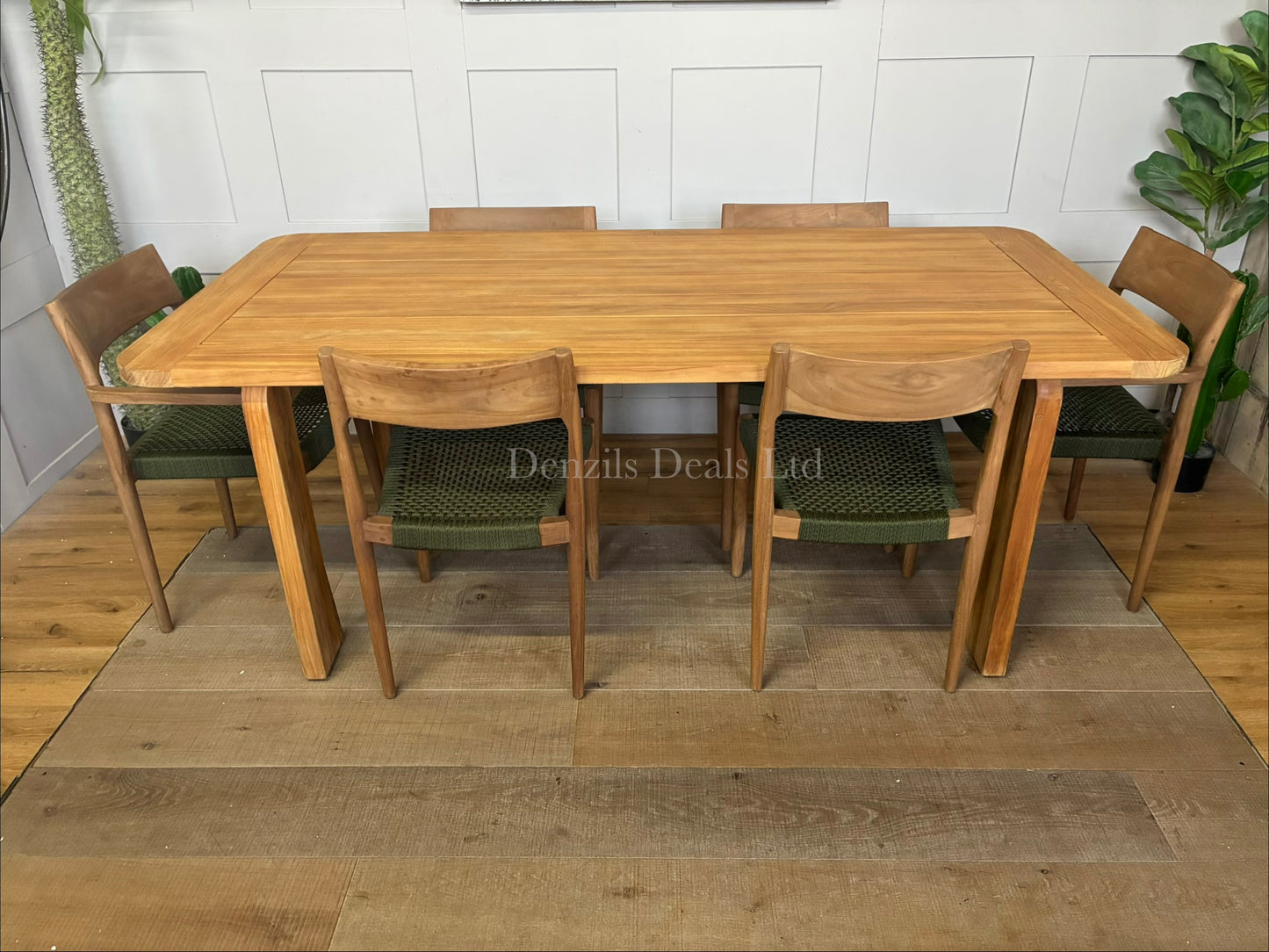 John Lewis Terra Garden Table And 6  Scandi Dining Chairs
