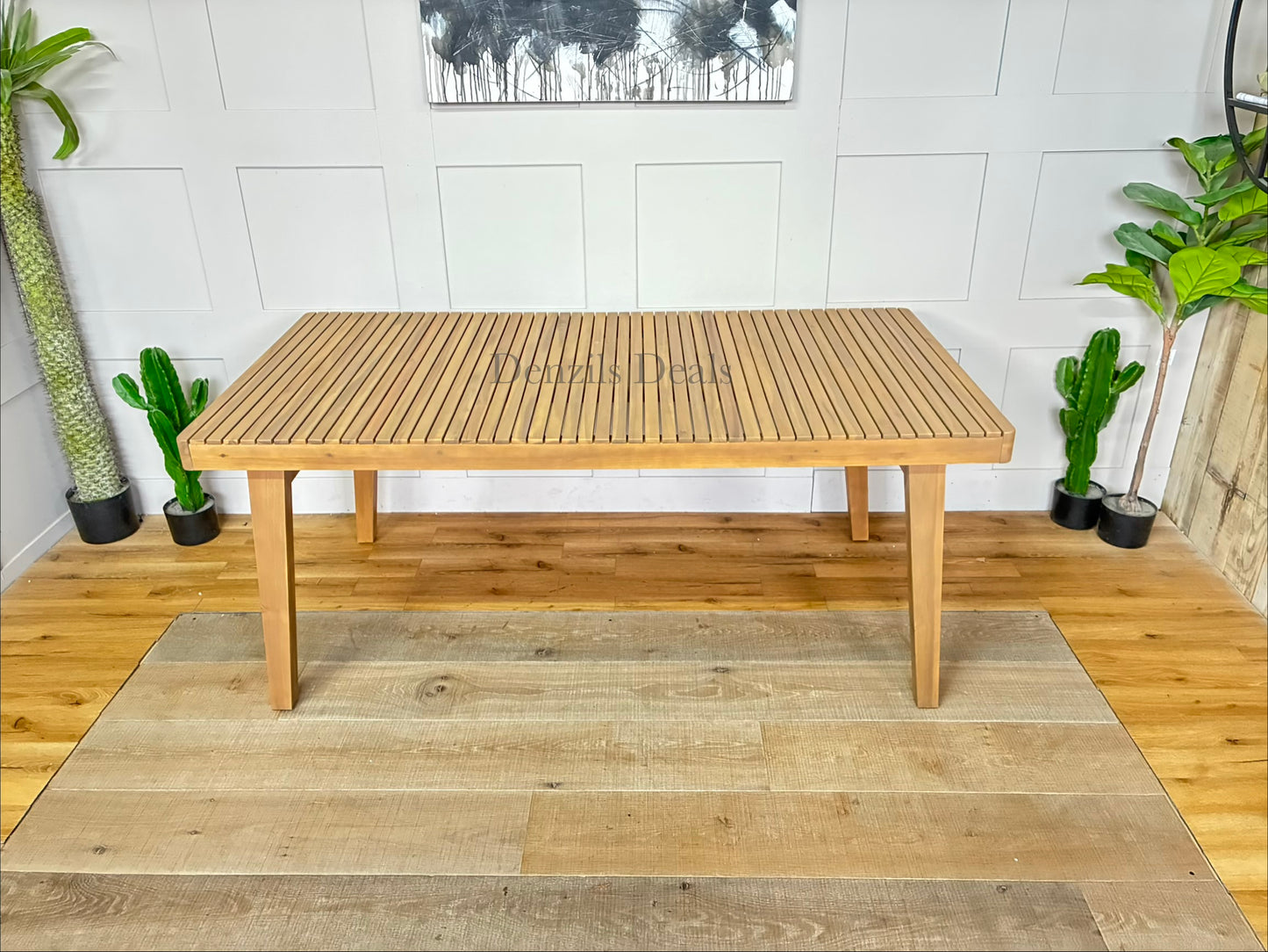 Mona Garden  Rectangular Dining Table, 175cm Natural John Lewis Rrp £399