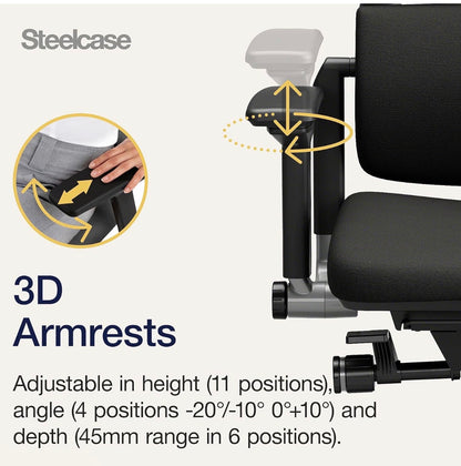 Steelcase Please – Ergonomic office chair With Head Rest