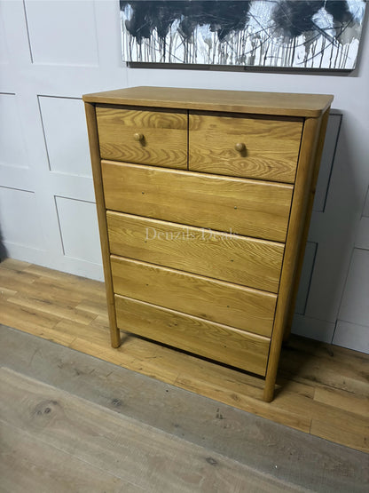 John Lewis Spindle 6 Drawer Chest, Oak Rrp £549 R20