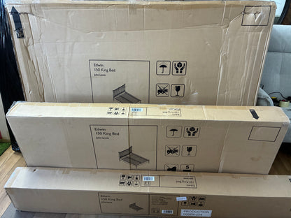 John Lewis Edwin Bed Frame, King Size, 150cm Stained Oak RRP £799 F1